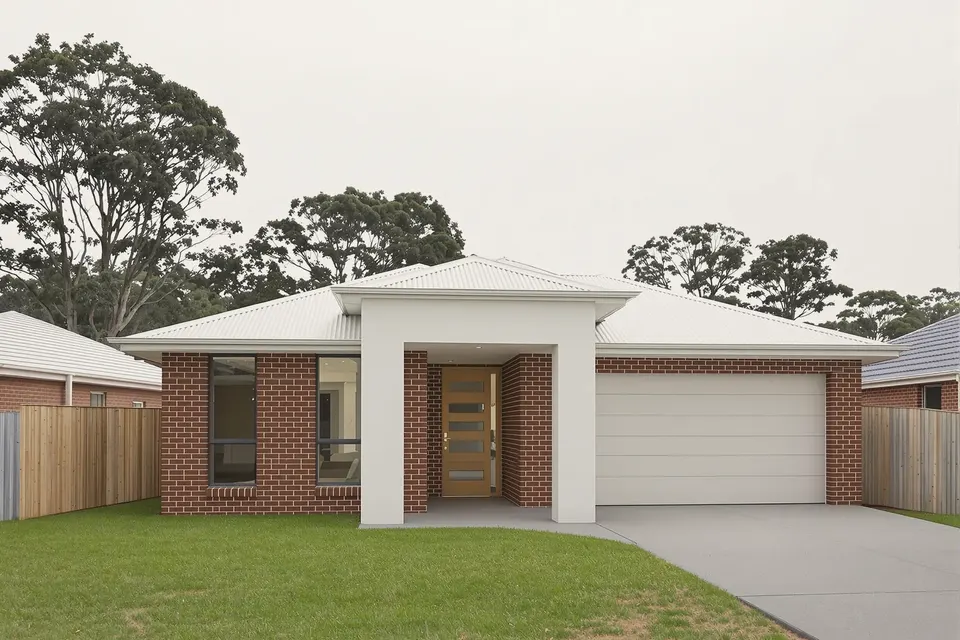 Single-storey rebuild design for Killara: single-storey knock-down rebuild home on a 15 metre frontage