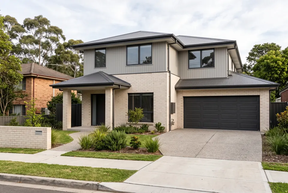 Knock-down rebuild design for Epping: two-storey knock-down rebuild home